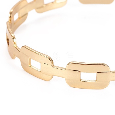 Long-Lasting Plated Brass Cuff Bangles BJEW-E370-08G-1