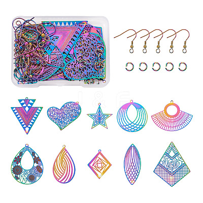 DIY Dangle Earing Making Kits DIY-CW0001-06-1