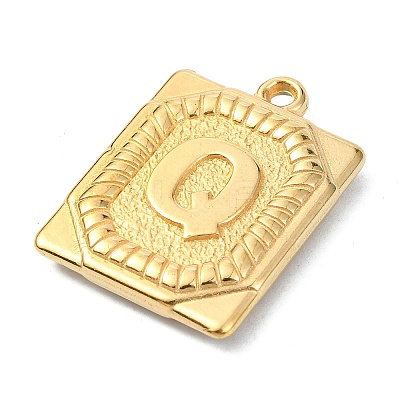 Ion Plating(IP) 304 Stainless Steel Pendants STAS-U033-01G-Q-1