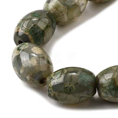 Tibetan Style dZi Beads Strands G-S389-A02-1