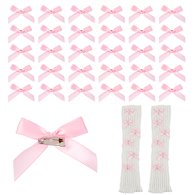 Bowknot Polyester Brooches JEWB-WH0028-68B-1