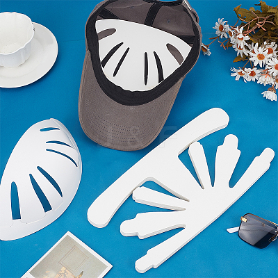Paper Hat Shaper Insert for Baseball Caps LS-AJEW-WH0460-093-1