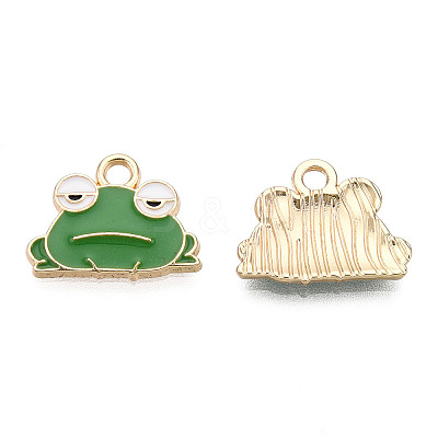 Eco-Friendly Zinc Alloy  Pendants X-ENAM-R051-13-01G-NR-1