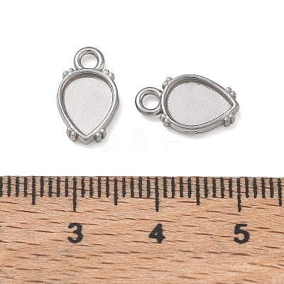 304 Stainless Steel Pendant Cabochon Settings SA-CBAE5AC-06P-1