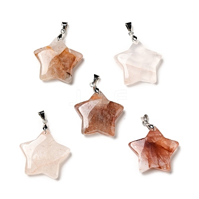 Natural Mixed Gemstone Pendants G-I319-04P-C-1