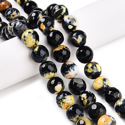 Dyed Natural Agate Beads Strands G-T141-01A-02-1