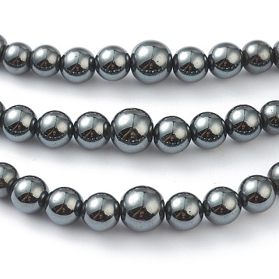 Non-Magnetic Synthetic Hematite & Turquoise Beades 3 Layer Necklaces NJEW-H307-01C-1