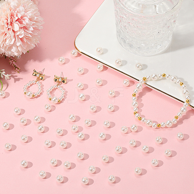 Imitation Pearl Acrylic Beads PEAR-LT0001-02D-1