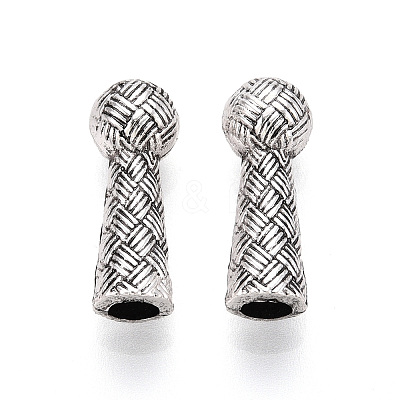 Tibetan Style Alloy End Caps TIBE-T016-05AS-1