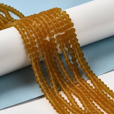 Imitate Austrian Crystal Frosted Glass Beads Strands EGLA-A039-T3mm-MD28-1