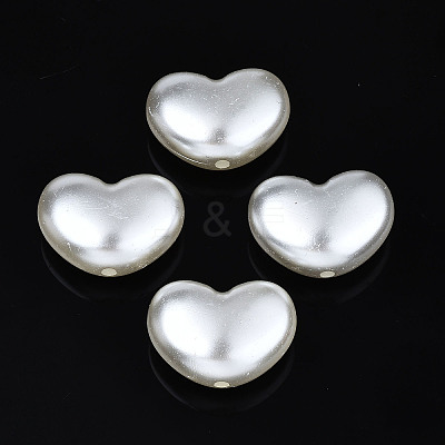 ABS Plastic Imitation Pearl Beads X-OACR-N008-141-1