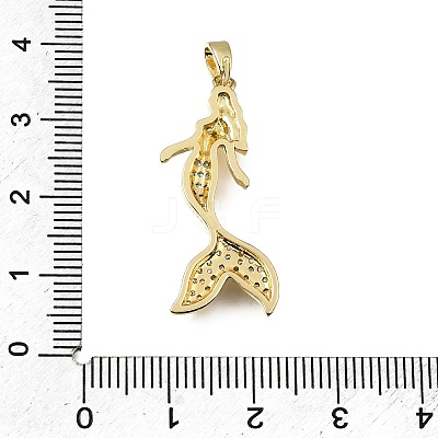 Brass Micro Pave Cubic Zirconia Pendants CU-CBA3569-02G-A-1
