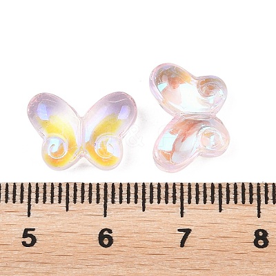 AB Color Plated Transparent Glass Beads GLAA-Z020-01B-1