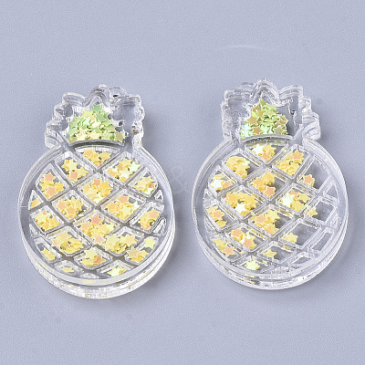 Transparent Acrylic Pendants TACR-R145-02-1