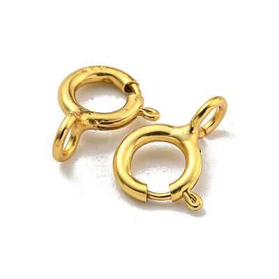 925 Sterling Silver Spring Ring Clasps STER-C005-06G-1