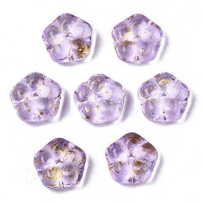 Spray Painted Glass Beads DGLA-R052-002-B03-1