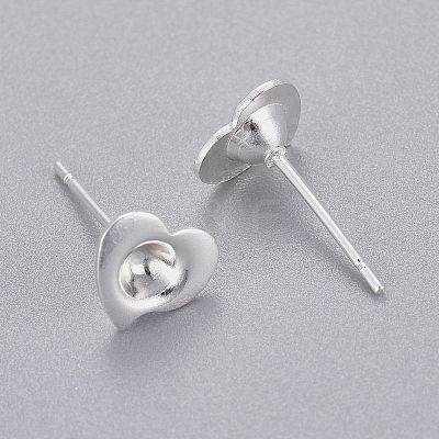 304 Stainless Steel Stud Earring Settings STAS-K210-23S-1