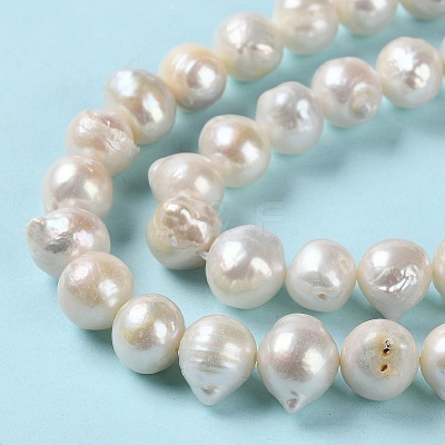 Natural Keshi Pearl Beads Strands PEAR-E018-17-1