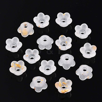 Frosted Transparent Acrylic Beads X-OACR-N137-72A-1