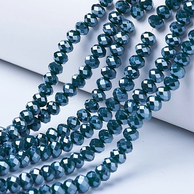 Electroplate Glass Beads Strands LS-EGLA-A044-P8mm-A12-1