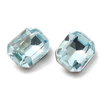 Faceted K9 Glass Rhinestone Cabochons GGLA-R042-02A-1