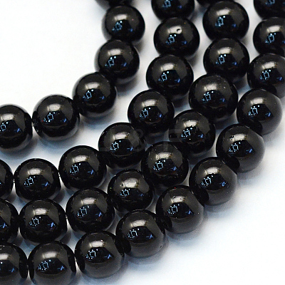 Baking Paint Pearlized Glass Pearl Round Bead Strands HY-Q003-10mm-80-1