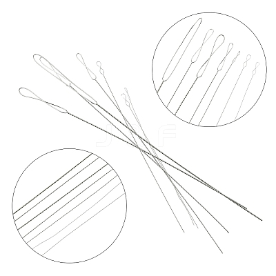 7pcs 7 Styles Stainless Steel Straight Sewing Embroidery Threads FIND-YWC0014-004-1