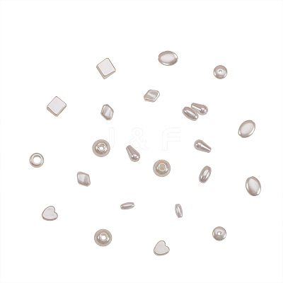 Large Hole Round Imitation Pearl Acrylic Beads OACR-CJ0001-09-1