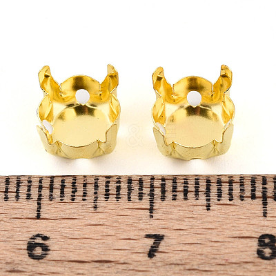 201 Stainless Steel Sew on Prong Settings STAS-T032-01-8mm-G-1