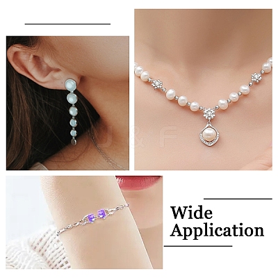 1200Pcs 6 Colors Iron Crimp Beads Covers IFIN-YW0003-72-1