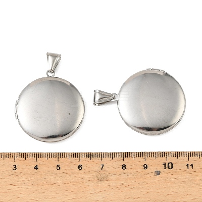 316 Stainless Steel Locket Pendants STAS-K321-11D-P-1