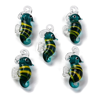 Handmade Lampwork Pendants LAMP-S068-08E-1
