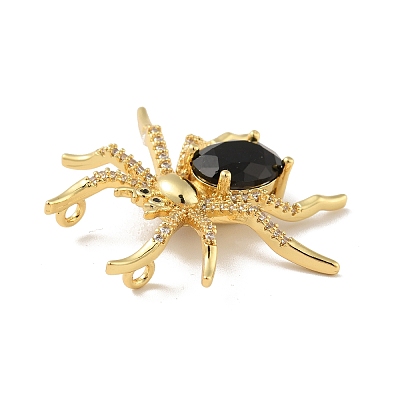 Brass Micro Pave Cubic Zirconia Pendants X-KK-B059-08G-1