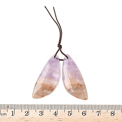 Natural Amethyst Lace Agate Pendants G-S398-03I-1