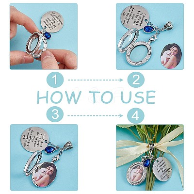 Alloy Locket Pendant HJEW-WR00002-1