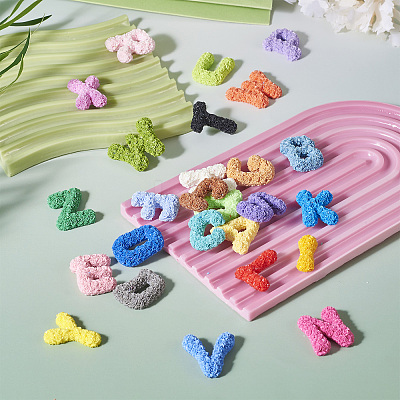 26pcs 26 Styles Plastic Cabochons FIND-TA0004-70-1
