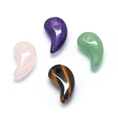 Natural Mixed Stone Pendants G-O175-33-1
