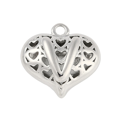 Hollow Brass Pendants for Valentine's Day KK-M289-03V-P-1