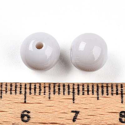 Opaque Solid Color Glass Beads LS-GLAA-N007-8mm-A08-1