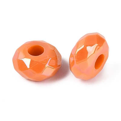Opaque Acrylic European Beads OACR-E033-23J-1