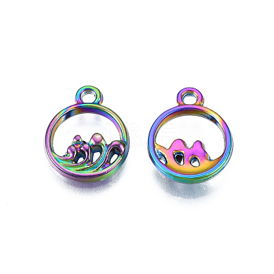 Rainbow Color Alloy Charms PALLOY-N156-223-1