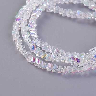 Electroplate Glass Beads Strands EGLA-E057-01A-05-1