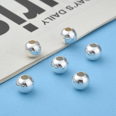 925 Sterling Silver Beads STER-T002-241S-8mm-1