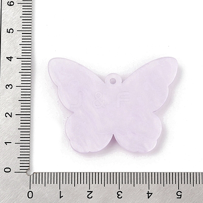 3D Opaque Printed Acrylic Pendants OACR-R007-05C-1