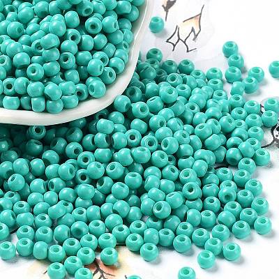 Baking Paint Glass Seed Beads SEED-H002-I-B507-1