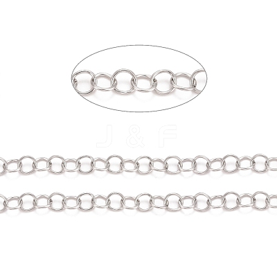 Tarnish Resistant 304 Stainless Steel Rolo Chains CHS-F011-08F-P-1