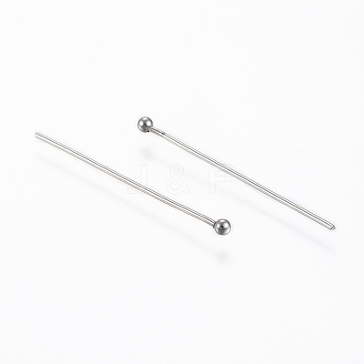 Tarnish Resistant 304 Stainless Steel Ball Head Pins STAS-G161-09P-1