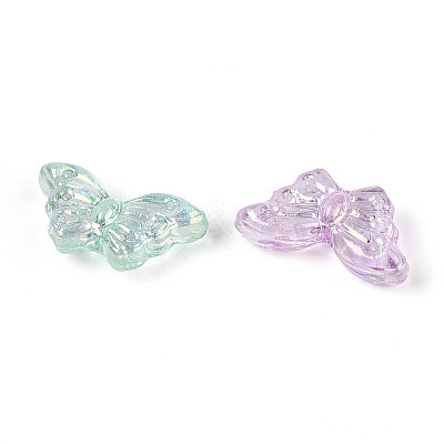 UV Plating Transparent Acrylic Beads OACR-N143-01-1