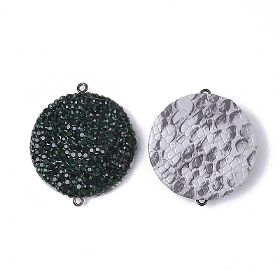 Polymer Clay Rhinestone Links connectors RB-T013-08C-1