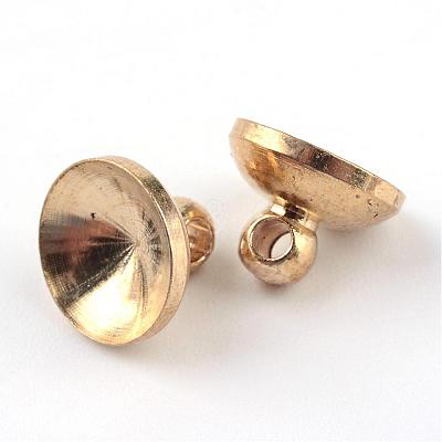Alloy Bead Cap Pendant Bails PALLOY-R087-03-1
